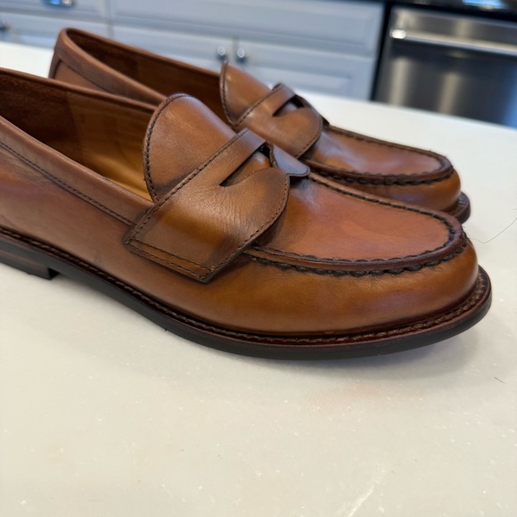 POLO RALPH LAUREN Alston Mens Penny Loafers Brown Size 7 D NEW See Description - Picture 6 of 12